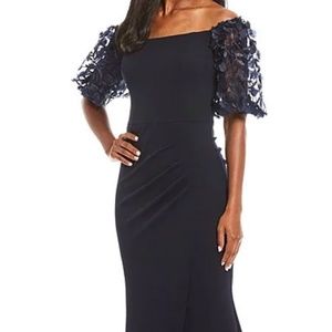 Xscape Navy Gown